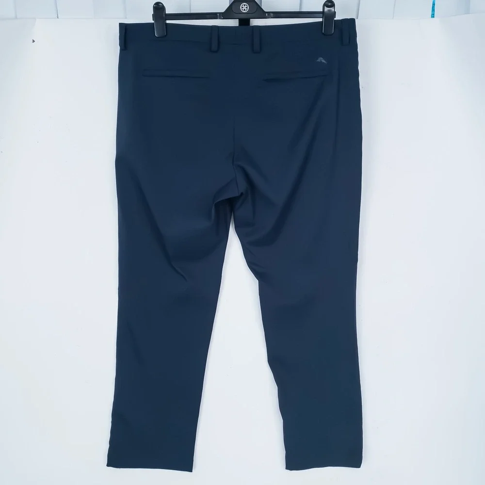 Tommy Bahama Performance Pants Mens 40x30 Navy Blue Boracay Stretch Polyester